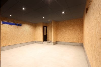 インナーガレージのある住宅の内観|弘前市 大湯工務店施工事例